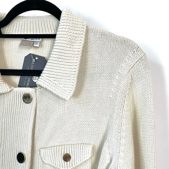 Worth Pearl Snap-Front Collared Cardigan - Picture 3 of 8